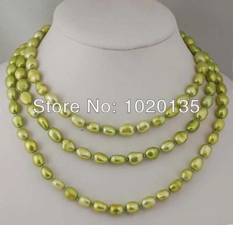wow! freshwater pearl baroque yellow green LONG necklace 43" nature 8-10mm wholesale beads FOR XMAS GIFT
wow! freshwater pearl baroque yellow green LONG necklace 43" nature 8-10mm wholesale beads FOR XMAS GIFT
