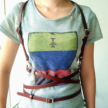 High quality Punk Leather Cage Sculpting Harness Waist Belt Straps Suspenders Belt Bound band Personalized harness strap
High quality Punk Leather Cage Sculpting Harness Waist Belt Straps Suspenders Belt Bound band Personalized harness strap