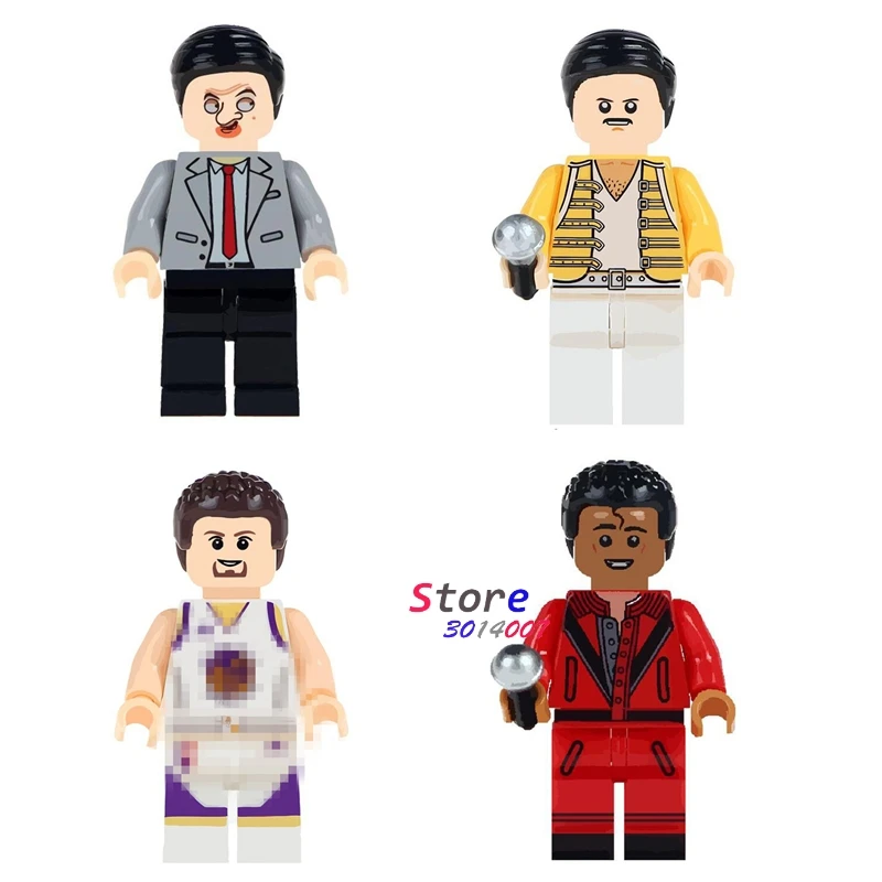 

Single Mr. Bean Freddie Mercury Singer Basketball Stephen Curry building blocks bricks toys for children