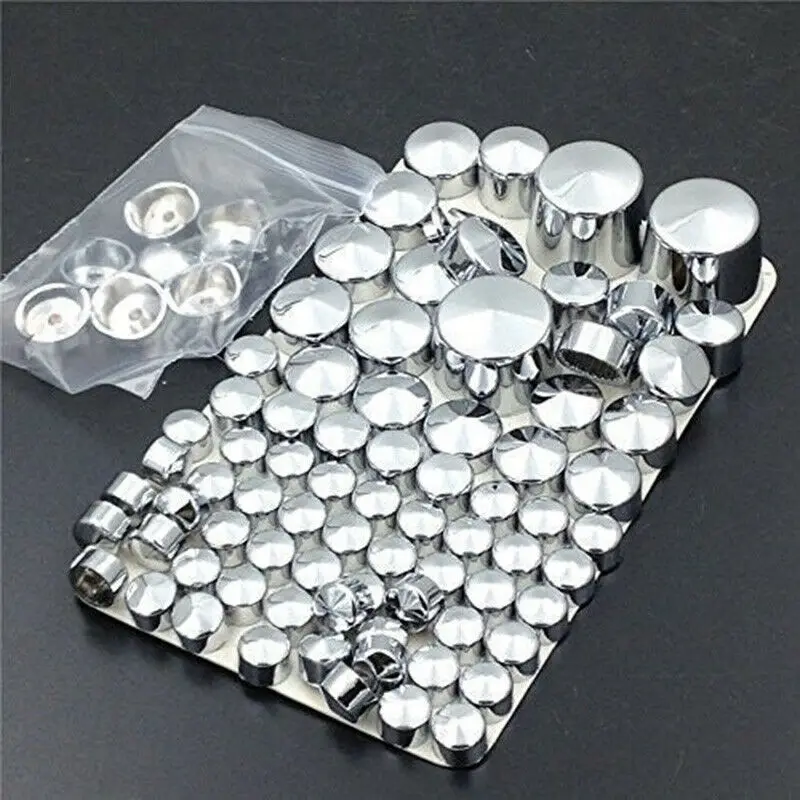87x Chrome Bolt Toppers Cover Cap Kit For Ha/rley Davi/d/son Softail Twin Cam 84-06 Wheel Nut Screw Bolt Protection Covers Caps
87x Chrome Bolt Toppers Cover Cap Kit For Ha/rley Davi/d/son Softail Twin Cam 84-06 Wheel Nut Screw Bolt Protection Covers Caps