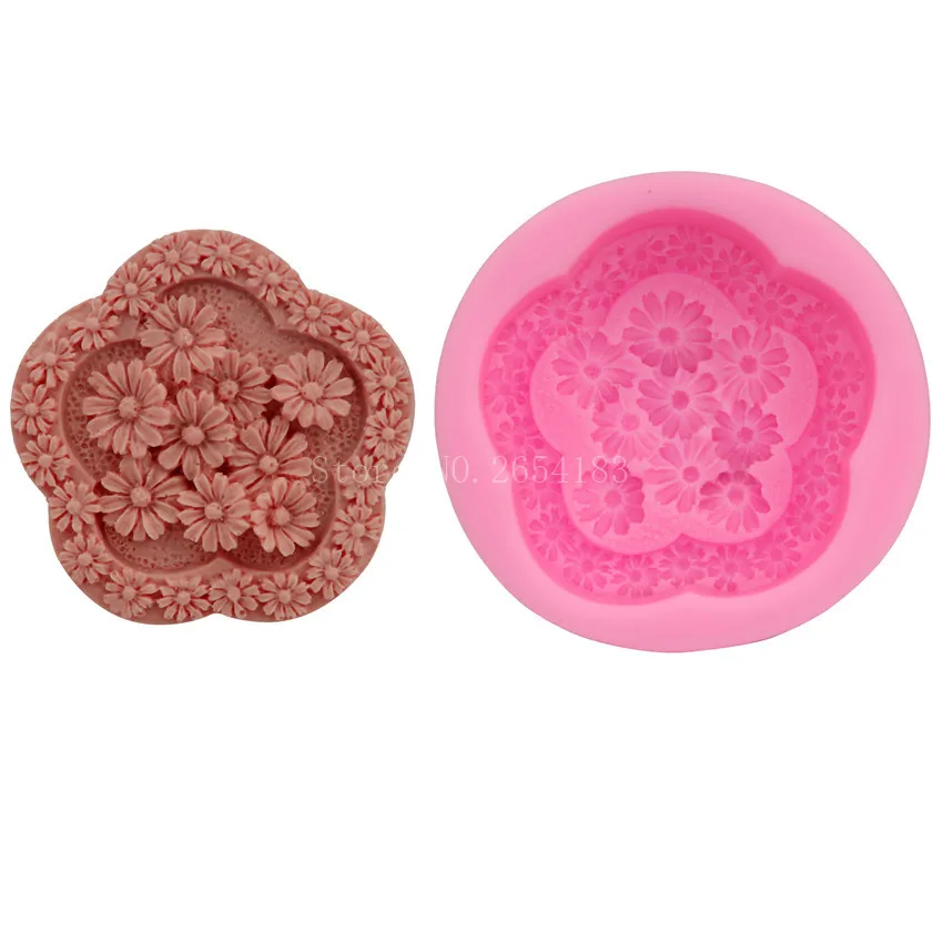 Flower daisy marguerite chrysanthemum Silicone Fondant Soap 3D Cake Mold Cupcake Candy Chocolate Decoration Baking Tool FQ1661
Flower daisy marguerite chrysanthemum Silicone Fondant Soap 3D Cake Mold Cupcake Candy Chocolate Decoration Baking Tool FQ1661
