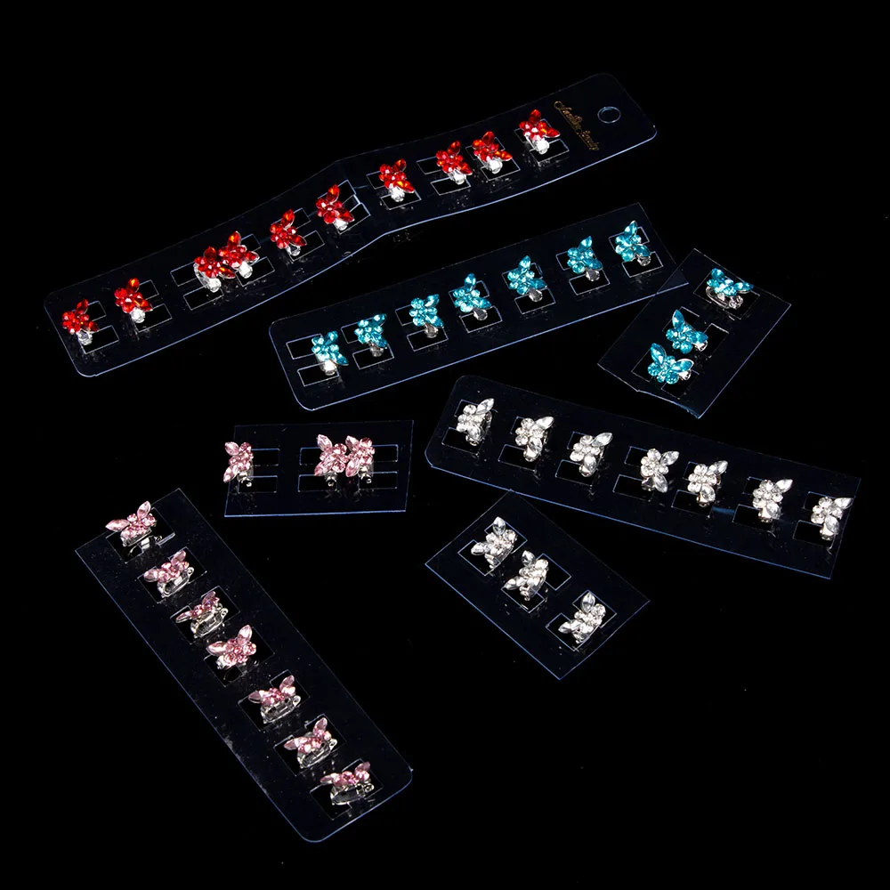 10pcs Blue Pink Crystal Mini Butterfly Buckle Girls Hairclips Kids Children Hair Accessories Headwear
10pcs Blue Pink Crystal Mini Butterfly Buckle Girls Hairclips Kids Children Hair Accessories Headwear