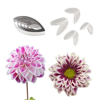 Dahlia Veiner Silicone Mold & Flower Cutter Set Cake Decorating Fondant Impression Flower Mold Sugarcraft Cake Mold
Dahlia Veiner Silicone Mold & Flower Cutter Set Cake Decorating Fondant Impression Flower Mold Sugarcraft Cake Mold