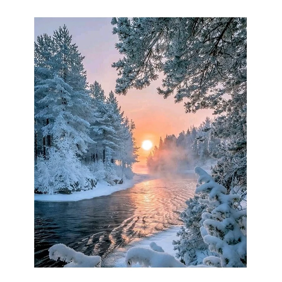 DIY 5D Diamond Painting Winter Wonderland Snow Landscapes Mosaic Pictures Cross Stitch Wall Art Diamonds Embroidery Home Decor
DIY 5D Diamond Painting Winter Wonderland Snow Landscapes Mosaic Pictures Cross Stitch Wall Art Diamonds Embroidery Home Decor