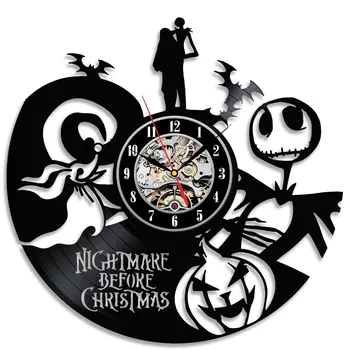 Vinyl Record Wall Clock Modern Design Halloween Theme Black Clocks Quartz Mute Classic CD Wall Watch Art Home Decor 12 inch
Vinyl Record Wall Clock Modern Design Halloween Theme Black Clocks Quartz Mute Classic CD Wall Watch Art Home Decor 12 inch