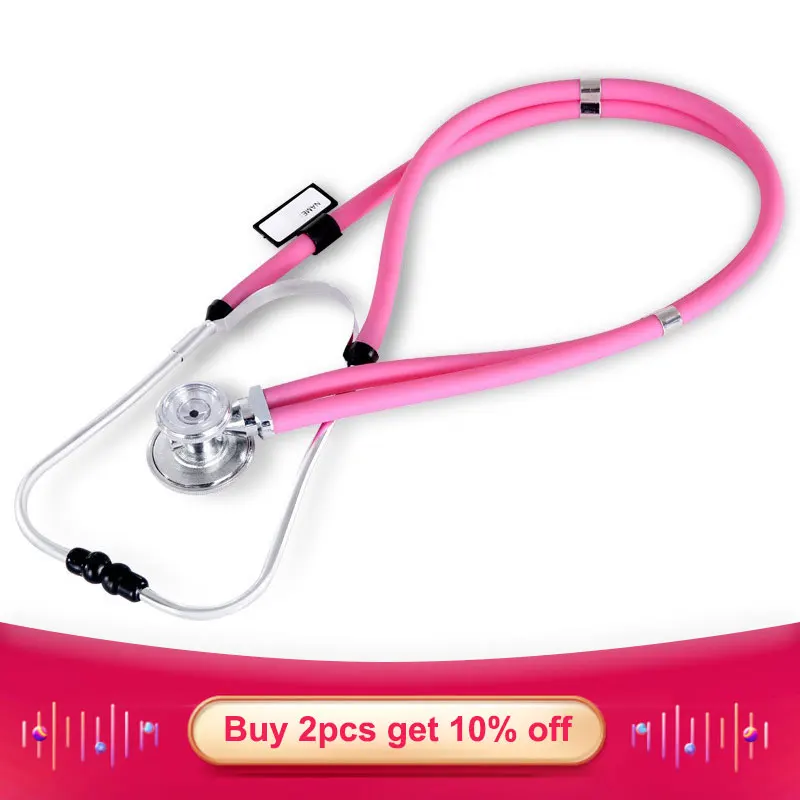Original Cofoe Medical Estetoscopio Dual Head Functional Stethoscope Long Soft Tube Double Probe Monitor Angiocarpy Health Care
Original Cofoe Medical Estetoscopio Dual Head Functional Stethoscope Long Soft Tube Double Probe Monitor Angiocarpy Health Care