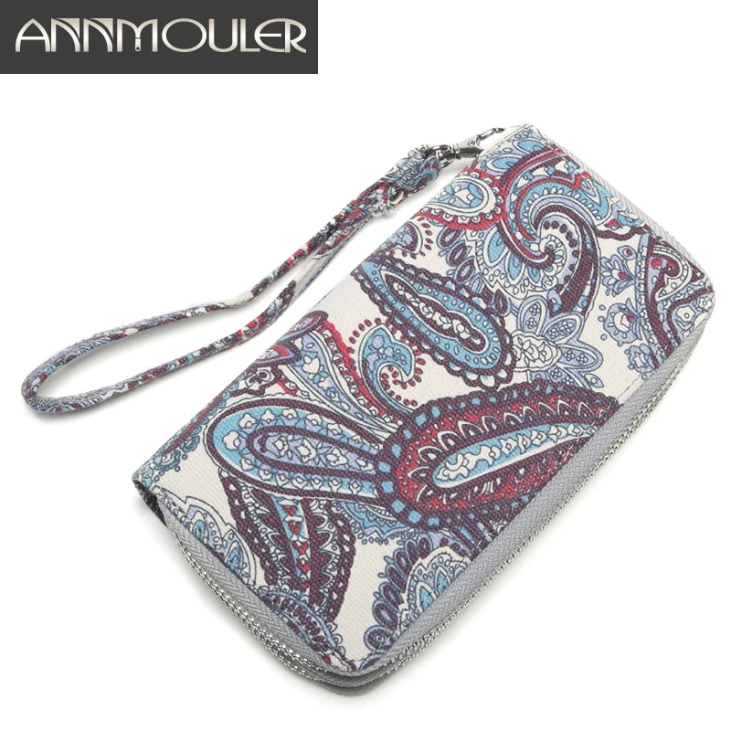 Annmouler Large Capacity Women Wallets Canvas Clutch Bag Double Zipper Money Bag Floral Card Holders Brand Quality Long Purse
Annmouler Large Capacity Women Wallets Canvas Clutch Bag Double Zipper Money Bag Floral Card Holders Brand Quality Long Purse