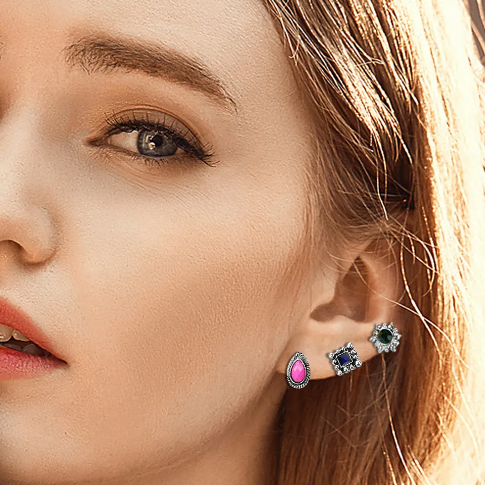 9 Pairs/Lot Unique Design Vintage Small Stud Earrings Set For Women Punk Elephant/Cross Geometric Animal Ear Studs Aros
9 Pairs/Lot Unique Design Vintage Small Stud Earrings Set For Women Punk Elephant/Cross Geometric Animal Ear Studs Aros