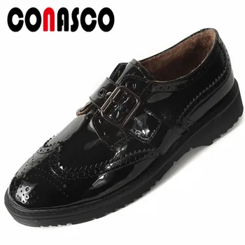 CONASCO Punk Sexy Women Thick Heels Genuine Lether Pumps Round Toe Party Night Club Shoes Woman New Basic Pumps Office Shoes 
CONASCO Punk Sexy Women Thick Heels Genuine Lether Pumps Round Toe Party Night Club Shoes Woman New Basic Pumps Office Shoes