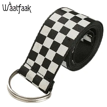 Waatfaak Checkerboard Double Loop Shaped Mental Buckle Waist Jeans Belt Fashion Woven Female Waistbands Streewear Casual 2018
Waatfaak Checkerboard Double Loop Shaped Mental Buckle Waist Jeans Belt Fashion Woven Female Waistbands Streewear Casual 2018