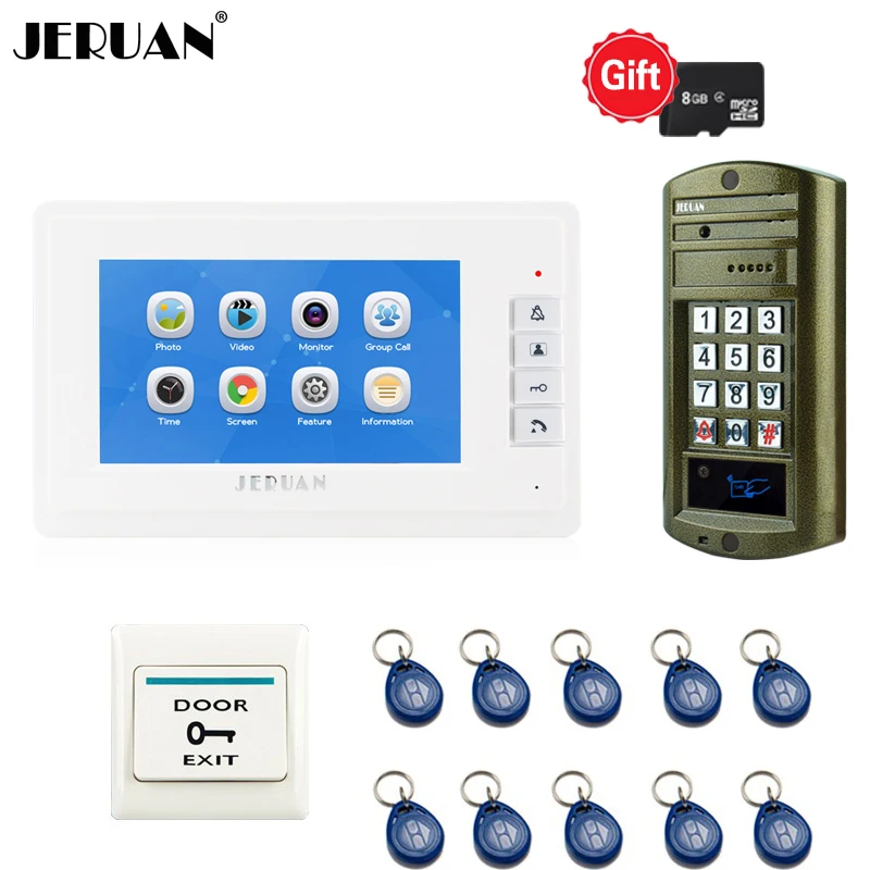 Home New 7`` Video Door phone Voice/Video Recording Intercom system kit With Metal password keyboard RFID Access Mini Camera
Home New 7`` Video Door phone Voice/Video Recording Intercom system kit With Metal password keyboard RFID Access Mini Camera