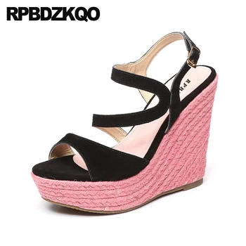 Rope Fetish Vintage Gladiator Sandals Heels Roman Espadrilles Wedge Suede Shoes Women Strap Pumps Peep Toe Summer High Platform
Rope Fetish Vintage Gladiator Sandals Heels Roman Espadrilles Wedge Suede Shoes Women Strap Pumps Peep Toe Summer High Platform
