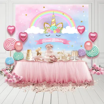MEHOFOTO Photography Backdrop Unicorn Birthday Rainbow Stars Clouds Background Photo Shoot Photocall Photobooth Fabric Decor
MEHOFOTO Photography Backdrop Unicorn Birthday Rainbow Stars Clouds Background Photo Shoot Photocall Photobooth Fabric Decor