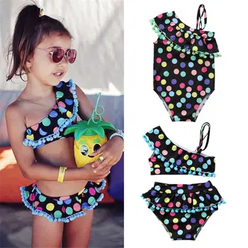 C New Toddler Baby Girls Polka Dots Tassel Bikini Set Swimwear Swimsuit for Girl Tankini Beachwear Summer Swimming Costume
C New Toddler Baby Girls Polka Dots Tassel Bikini Set Swimwear Swimsuit for Girl Tankini Beachwear Summer Swimming Costume