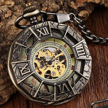 Vintage Hollow Roman Numerals Mechanical Pocket Watch Antique Spider Engraved Steampunk Necklace Fob Watches Pendent Chain Clock
Vintage Hollow Roman Numerals Mechanical Pocket Watch Antique Spider Engraved Steampunk Necklace Fob Watches Pendent Chain Clock