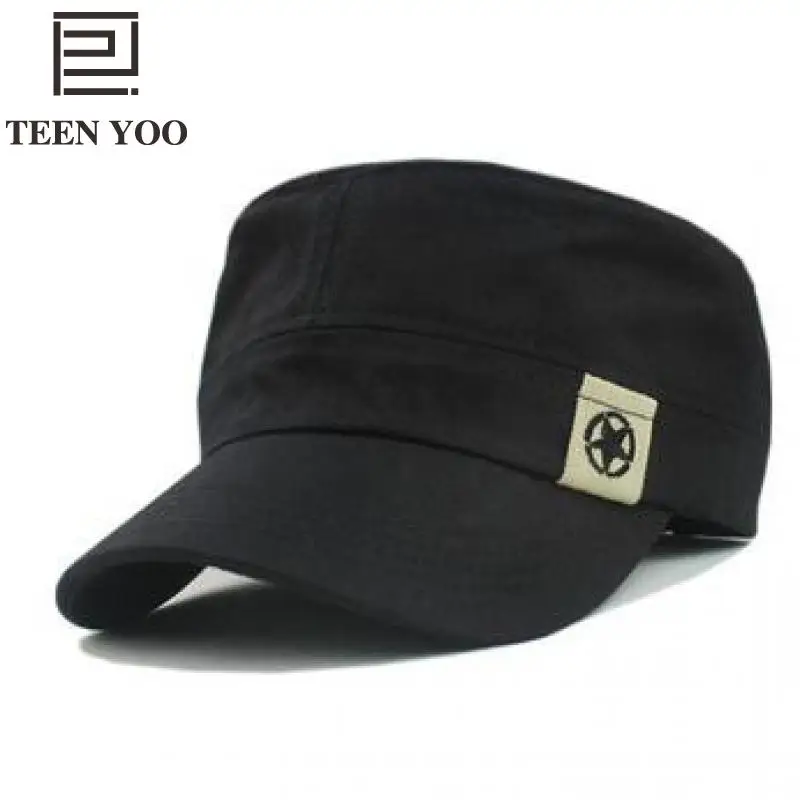 2018 Autumn Korean Military Cap Cotton Flat Top Gorras Planas Ladies Army Hats Toucas De Inverno Masculina Outdoor Sport Sunhats
2018 Autumn Korean Military Cap Cotton Flat Top Gorras Planas Ladies Army Hats Toucas De Inverno Masculina Outdoor Sport Sunhats
