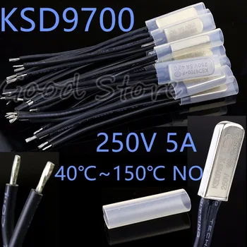 5pcs NO KSD9700 250V 5A 40~150 Degree Bimetal Disc Temperature Switch Normal Open Thermostat Thermal Protector
5pcs NO KSD9700 250V 5A 40~150 Degree Bimetal Disc Temperature Switch Normal Open Thermostat Thermal Protector