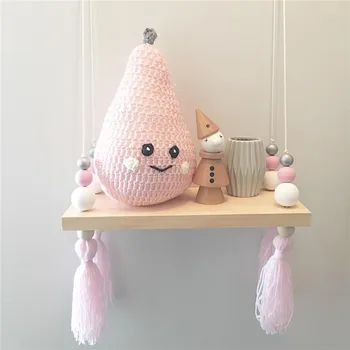 Baby Nordic Original Wooden Beads Wall Decorative Shelves With Pearl And Tassel Nursery Baby Room Clothes Organization Hooks
Baby Nordic Original Wooden Beads Wall Decorative Shelves With Pearl And Tassel Nursery Baby Room Clothes Organization Hooks