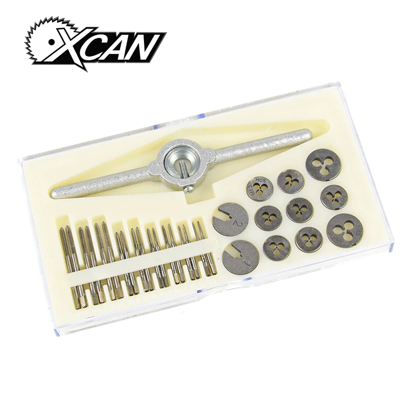 30pcs Micro tap and die set hand tap and die small metric tap and die set dies