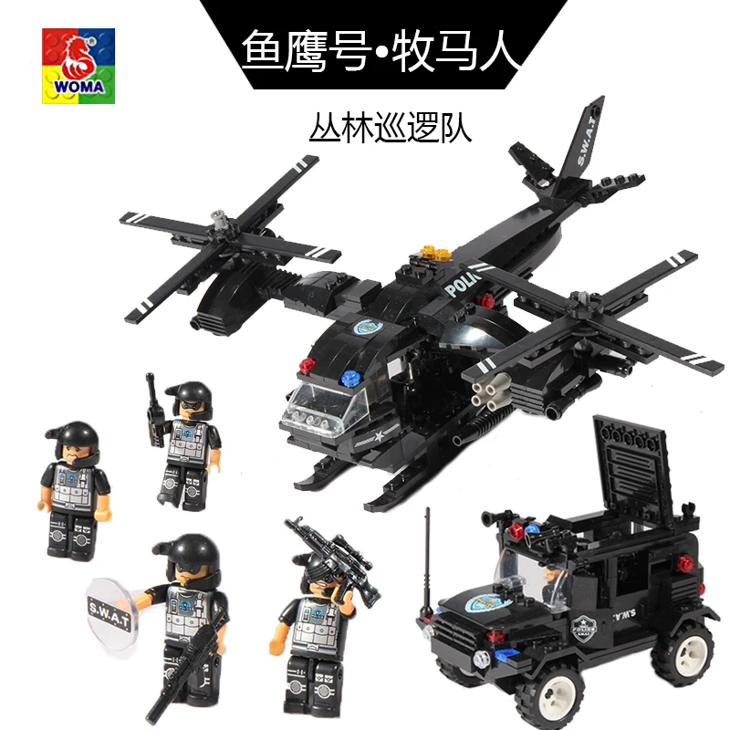 DIY Building Blocks Toys WOMA C0533 Educational Toy armoured helicopter car 594 pieces DIY Building Blocks Toys WOMA C0533 Educational Toy armoured helicopter car 594 pieces<br><br>Aliexpress