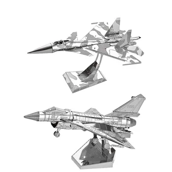 2pc set 3D Metal Puzzle Air force J-10B and Su-34 fighter model DIY Laser Cut Assemble Jigsaw Toys gift for children
2pc set 3D Metal Puzzle Air force J-10B and Su-34 fighter model DIY Laser Cut Assemble Jigsaw Toys gift for children