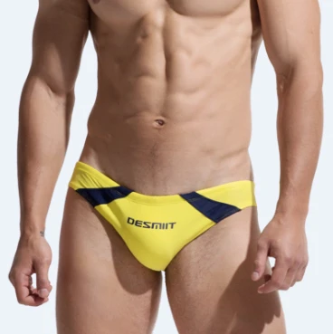 

DESMIIT Swimwear Man Swimsuits Sexy Mens Swim Briefs Men's Swimming Trunks Shorts Surf Beach Bathing Suits Wear Gay Bikini Sunga