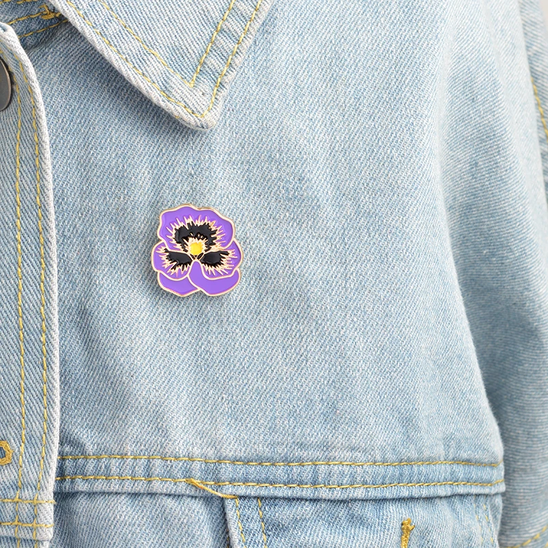 Fashion Purple Flowers Brooch Enamel Metal Button Jacket Backpack Badge Stamens Corsage Women's Fashion Jewelery
Fashion Purple Flowers Brooch Enamel Metal Button Jacket Backpack Badge Stamens Corsage Women's Fashion Jewelery