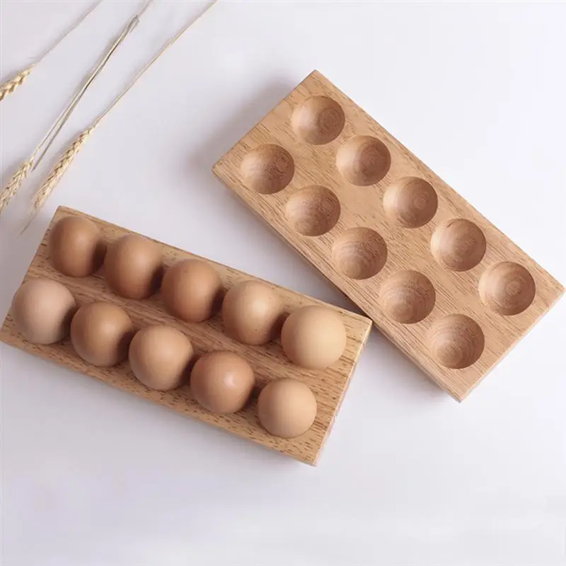 1Pc 10-Cup Eggs Tray Wooden Shatter-proof Storage Rack Eggs Box Eggs Holder for Refrigerator Storage Succulent Plants
1Pc 10-Cup Eggs Tray Wooden Shatter-proof Storage Rack Eggs Box Eggs Holder for Refrigerator Storage Succulent Plants