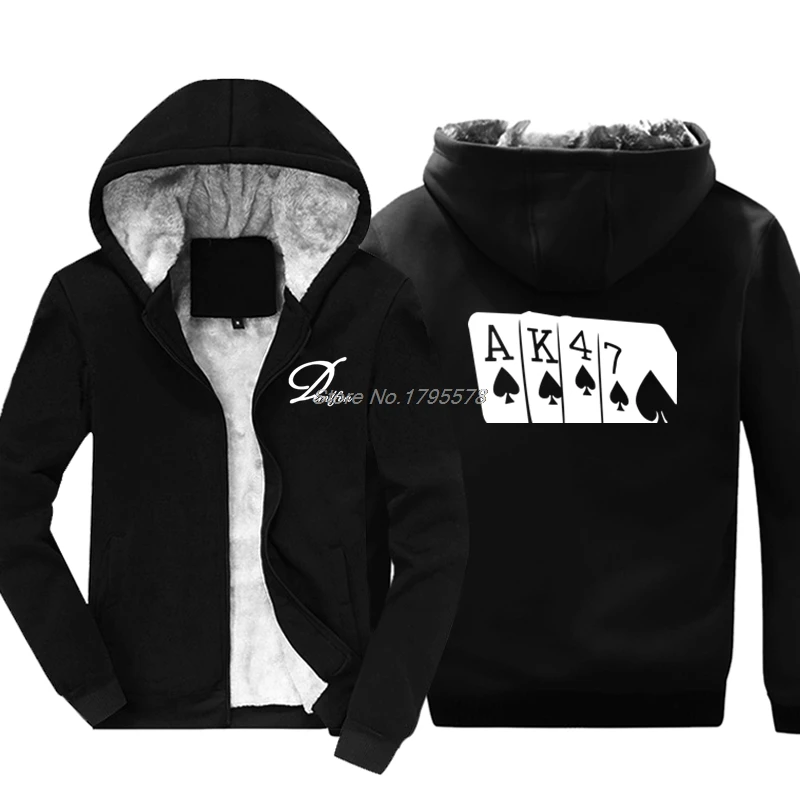 Winter Men Hoodie AK47 Sweatshirt Soviet USSR Russian Poker Hand Printed Thicken Hoody Hip Hop Jacket Tops Harajuku
Winter Men Hoodie AK47 Sweatshirt Soviet USSR Russian Poker Hand Printed Thicken Hoody Hip Hop Jacket Tops Harajuku