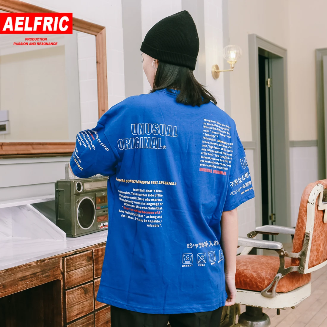 Женские футболки с принтом Aelfric Повседневная Уличная одежда в Корейском стиле