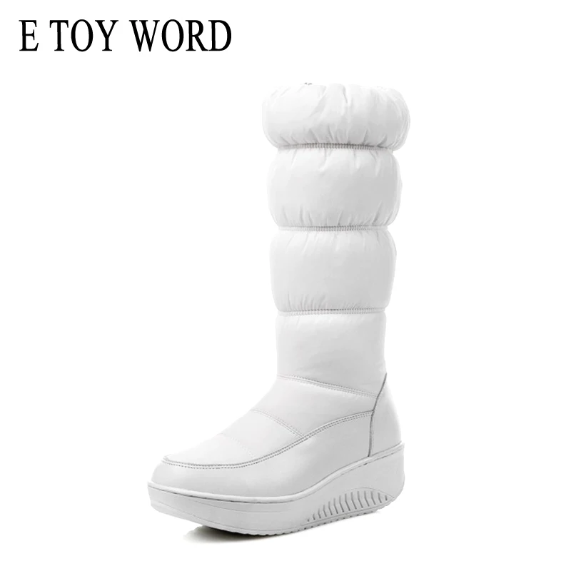 E TOY WORD Plus size 35-43 new fashion winter snow boots platform shoes footwear mid calf women boots solid color zipper white
E TOY WORD Plus size 35-43 new fashion winter snow boots platform shoes footwear mid calf women boots solid color zipper white