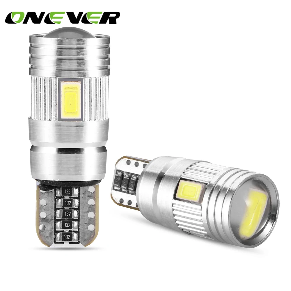 Onever 1 Pair LED T10 Light Bulbs 168 194 W5W Wedge Light Bulb Car 5630SMD White Side Marker Bulb 7000K 12V
Onever 1 Pair LED T10 Light Bulbs 168 194 W5W Wedge Light Bulb Car 5630SMD White Side Marker Bulb 7000K 12V