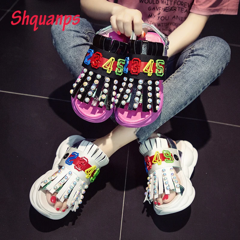Summer Women Sandals Schoenen Crystal Sandals Women Casual Shoes Platform Sandalias Mujer 2019 Luxury Scarpe Donna Dropshipping
Summer Women Sandals Schoenen Crystal Sandals Women Casual Shoes Platform Sandalias Mujer 2019 Luxury Scarpe Donna Dropshipping