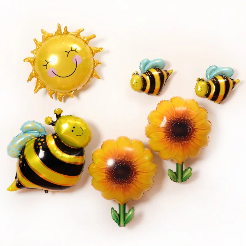 Big Yellow sunflowers bee sun foil aluminum balloons wedding holiday decorated birthday party balloon kids pet Animal wholesale
Big Yellow sunflowers bee sun foil aluminum balloons wedding holiday decorated birthday party balloon kids pet Animal wholesale