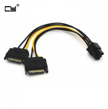 15Pin SATA Male to 6pin PCI-E PCIe PCI Express Graphics Video Display Card dual sata to 6pin Power Cable for PC DIY
15Pin SATA Male to 6pin PCI-E PCIe PCI Express Graphics Video Display Card dual sata to 6pin Power Cable for PC DIY