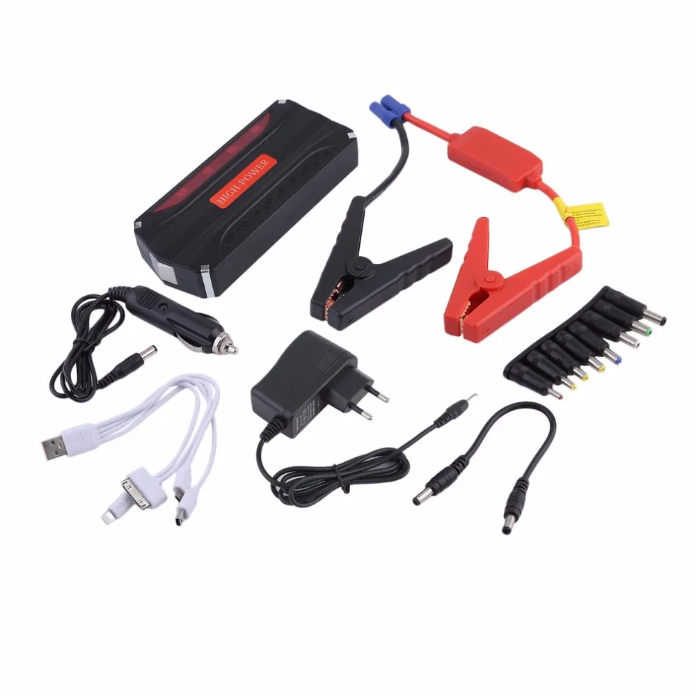 New Multifunctional 10000mAh 12V Power Bank Auto Jump Starter Battery Portable Vehicle Battery USB Charger Car Emergency Booster
New Multifunctional 10000mAh 12V Power Bank Auto Jump Starter Battery Portable Vehicle Battery USB Charger Car Emergency Booster