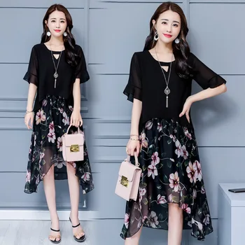 XL-5XL Korean style A-Line floral beach dress large size chiffon women dress big size casual 2 pieces set summer dress plus size
XL-5XL Korean style A-Line floral beach dress large size chiffon women dress big size casual 2 pieces set summer dress plus size