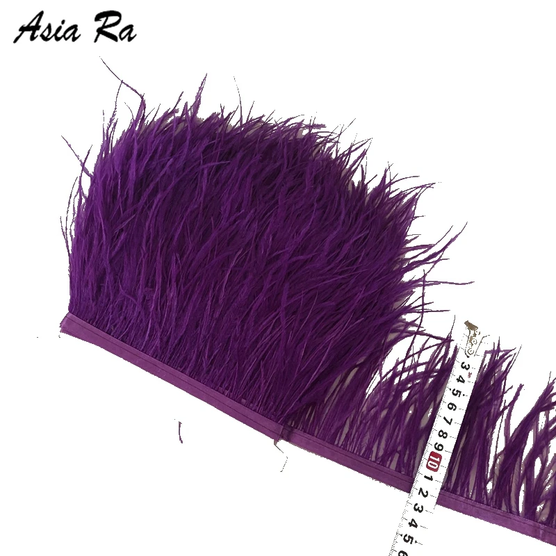 10meter 13-15cm Natural purple Ostrich Feather Trim Fringe Ribbon For Wedding Decoration Dress/Clothes Accessory Feather Ribbon
10meter 13-15cm Natural purple Ostrich Feather Trim Fringe Ribbon For Wedding Decoration Dress/Clothes Accessory Feather Ribbon