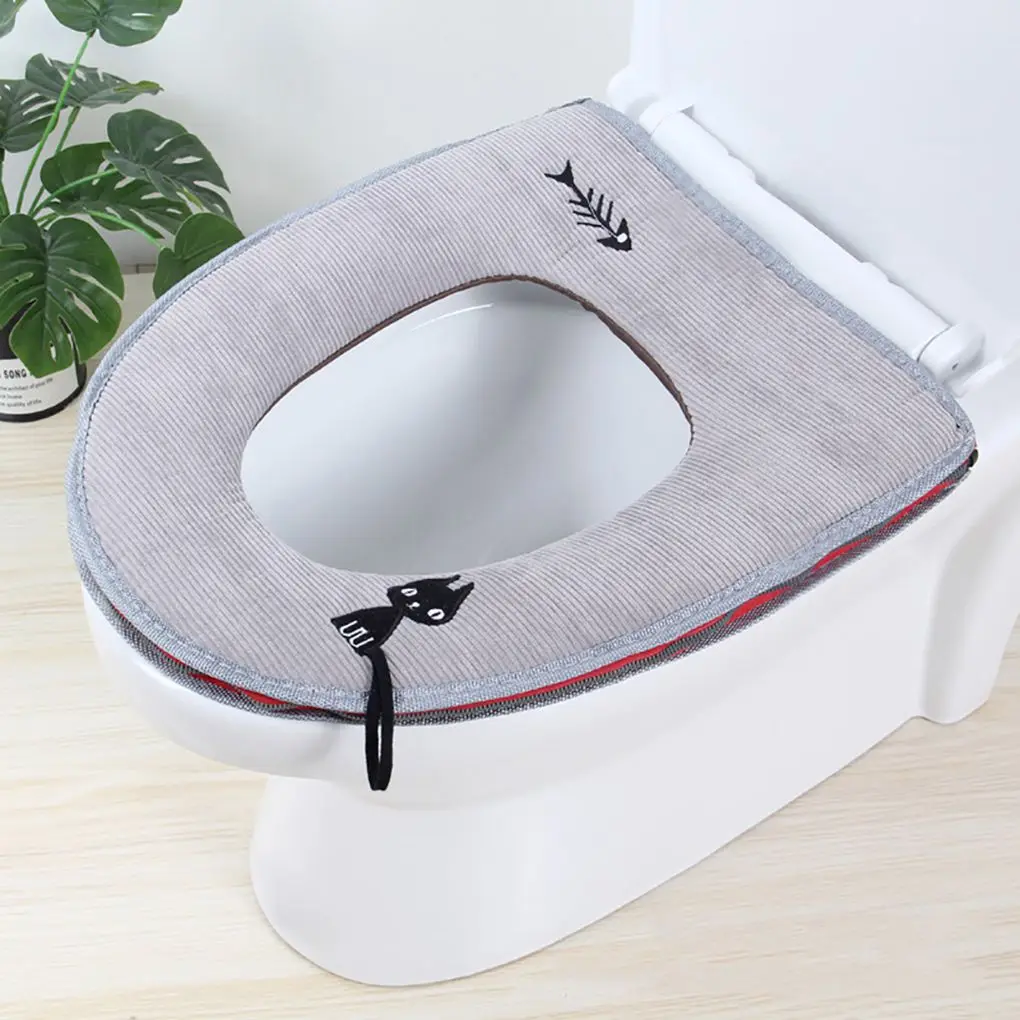 Cartoon Cat Warm Leather Velvet Toilet Cover Seat Lid Pad Zipper Cartoon Style Bathroom Winter Mat
Cartoon Cat Warm Leather Velvet Toilet Cover Seat Lid Pad Zipper Cartoon Style Bathroom Winter Mat