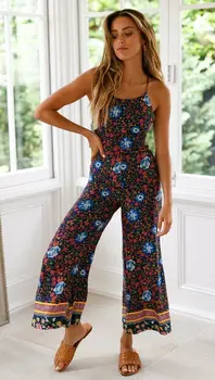 Lady Womens Flower Playsuit Jumpsuit Summer Clothing Ladies Floral Backless Beach Sleeveless Romper Loose Party Clothing
Lady Womens Flower Playsuit Jumpsuit Summer Clothing Ladies Floral Backless Beach Sleeveless Romper Loose Party Clothing
