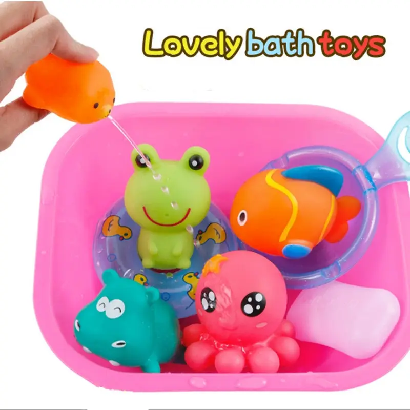 9pcs/lot Summer Baby Bath Toys Animal Water Spray Toy Kids Bathroom Floating Squeeze Squeaky Bathing Floating Toys For Children
9pcs/lot Summer Baby Bath Toys Animal Water Spray Toy Kids Bathroom Floating Squeeze Squeaky Bathing Floating Toys For Children