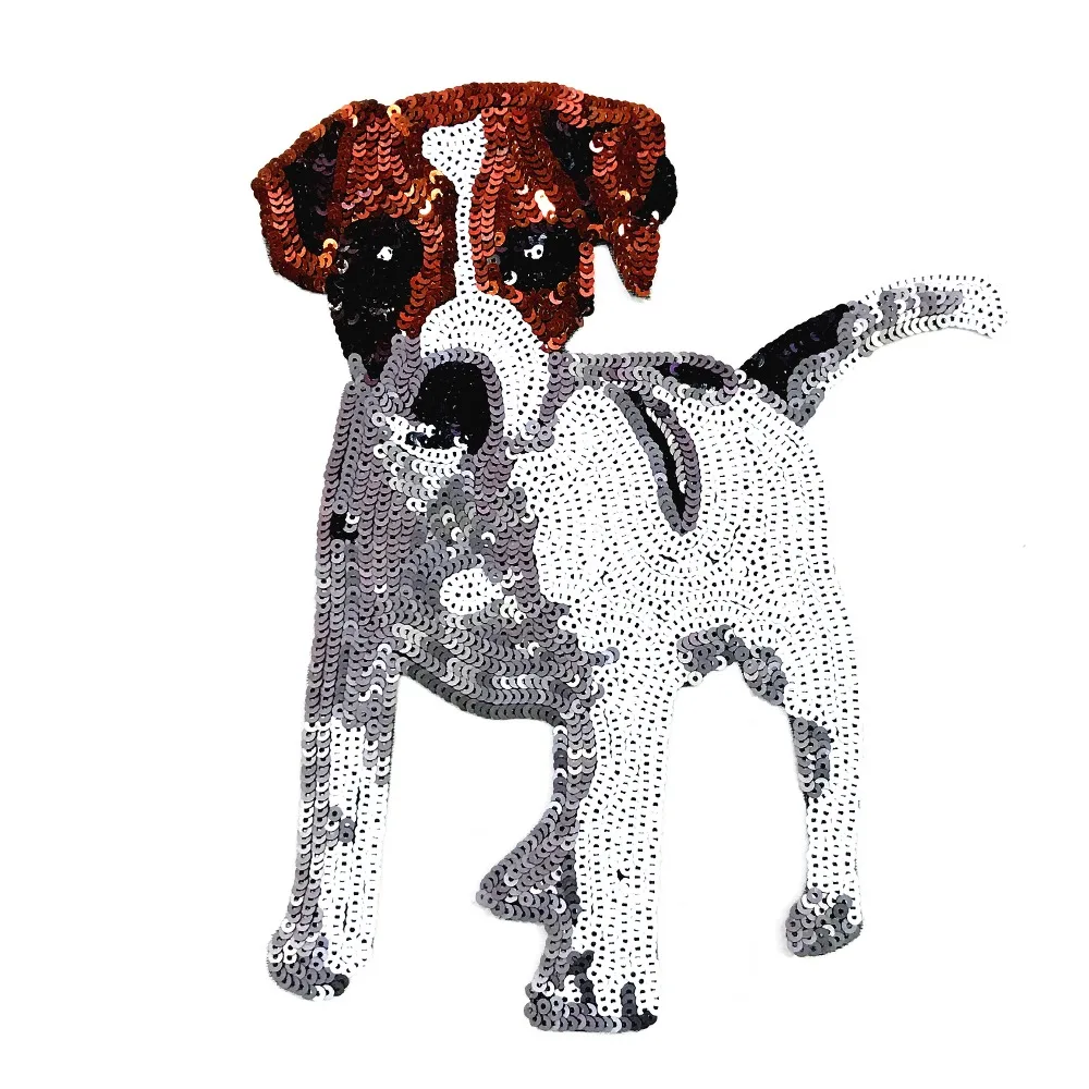 Dog Sequins Patches For T-shirt Sew On Embroidered Applique Patch Clothing Repair Decoration Acessories Motif Supplies
Dog Sequins Patches For T-shirt Sew On Embroidered Applique Patch Clothing Repair Decoration Acessories Motif Supplies
