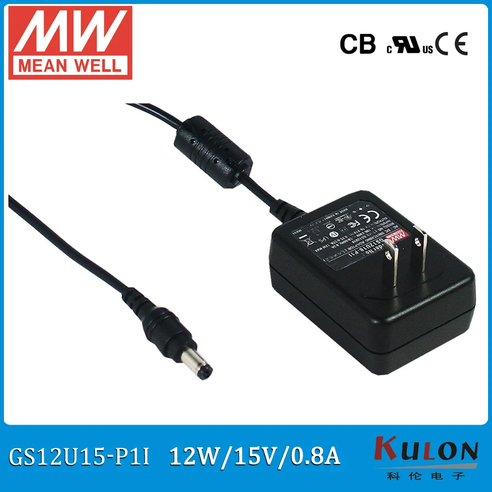 Original MEAN WELL GS12U15-P1I 12W 0.8A 15V industrial wall-mounted adaptor level V 2 pole USA plug
Original MEAN WELL GS12U15-P1I 12W 0.8A 15V industrial wall-mounted adaptor level V 2 pole USA plug