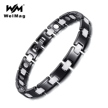 WelMag Trendy Black White Ceramic Bracelets & Bangles Magnetic Bracelets for Women Hologram Jewelry Energy Bio Wristband
WelMag Trendy Black White Ceramic Bracelets & Bangles Magnetic Bracelets for Women Hologram Jewelry Energy Bio Wristband