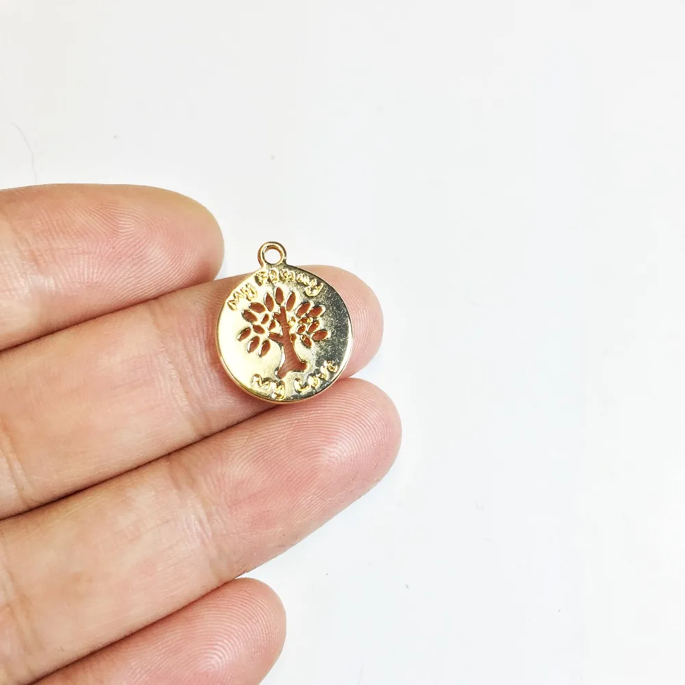 Eruifa 20pcs 12mm Double side Shiny Family Love Tree Zinc alloy Jewelry DIY Charms Pendant 2 Colors
Eruifa 20pcs 12mm Double side Shiny Family Love Tree Zinc alloy Jewelry DIY Charms Pendant 2 Colors