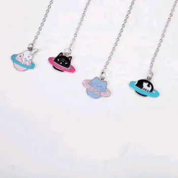 Kawaii Cute Cat Planet Metal Chain Pendant Bookmark Marker of Page School Office Supply Student Stationery
Kawaii Cute Cat Planet Metal Chain Pendant Bookmark Marker of Page School Office Supply Student Stationery