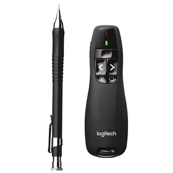 QIYING Logitech R400 Wireless Presenter Pen PPT laser pointer with remote control 2.4G Hz For office presenter 650nm
QIYING Logitech R400 Wireless Presenter Pen PPT laser pointer with remote control 2.4G Hz For office presenter 650nm