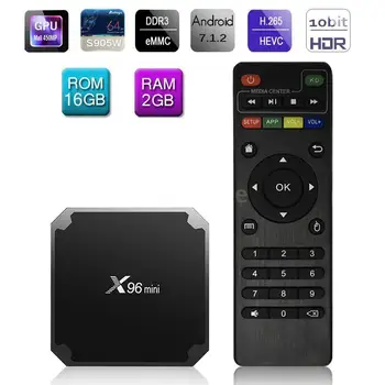 X96 mini Android 7.1 Smart TV BOX S905W Quad Core 2GB 16GB support 2.4G WIFI Set Top Box HD Media Player +IR CABLE X96mini
X96 mini Android 7.1 Smart TV BOX S905W Quad Core 2GB 16GB support 2.4G WIFI Set Top Box HD Media Player +IR CABLE X96mini