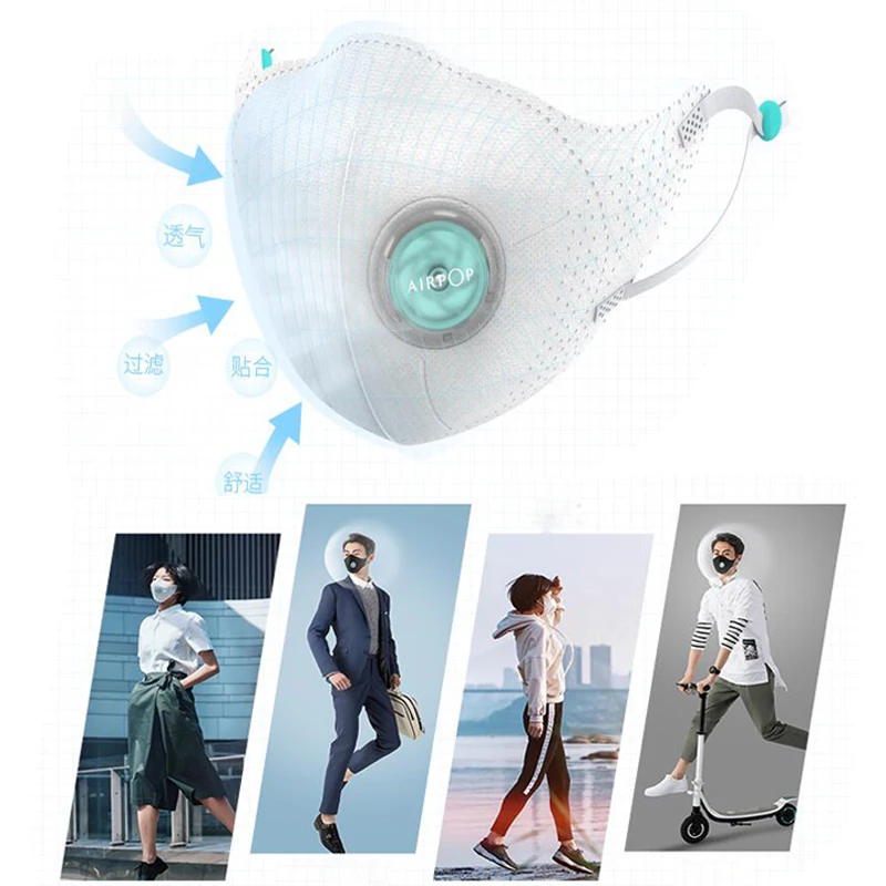4Pcs Xiaomi AirPOP Filter Anti-haze Mask Anti-fog PM2.5 With Ventilating Valve Long-lasting Comfortable Face Mask For Man Women
4Pcs Xiaomi AirPOP Filter Anti-haze Mask Anti-fog PM2.5 With Ventilating Valve Long-lasting Comfortable Face Mask For Man Women