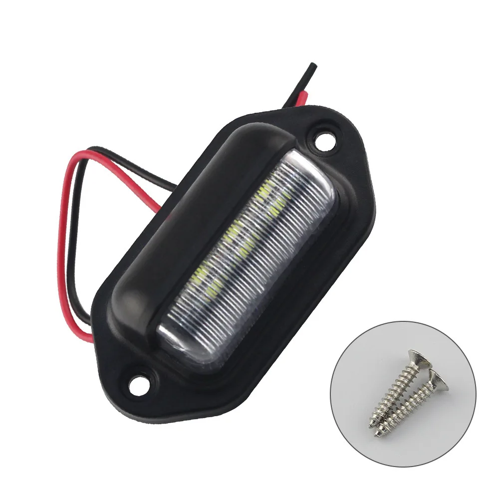 6LED 10-30V Truck Number Plate Light License Tail Light Step Lamp Tag Light White For Boat RV Motorcycle Trailer Lorries Caravan
6LED 10-30V Truck Number Plate Light License Tail Light Step Lamp Tag Light White For Boat RV Motorcycle Trailer Lorries Caravan